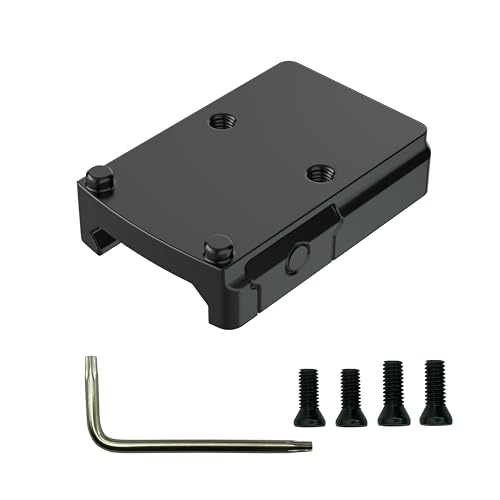 DAXISONN Micro Red Dot Mount RMR Picatinny Mount Reflex Sight Optics Low Proflile Adapter Plate Compatible with RMR/SRO/407C/507C/508T Mounting Footprints