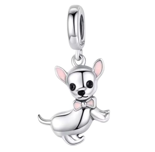 Abalorio chihuahua plata 925 compatible con tu pulsera 2