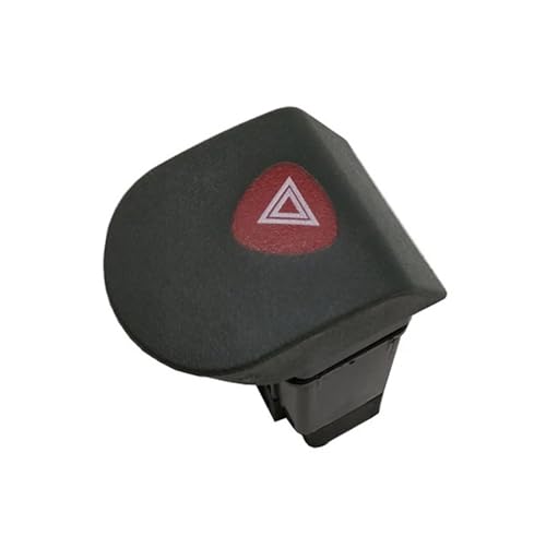 FRSWEQY Botón de Interruptor de luz de Emergencia de Advertencia de Peligro for Coche OEM 7700308821 Apto for Renault Kangoo 1997-2018 Accesorios de Repuesto