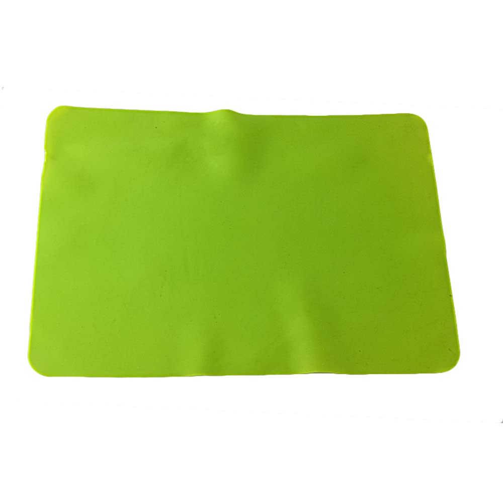 Thickened 30 * 40 Silicone placemat Children's Primary School Table mats Waterproof Non-Slip Coasters Flat Dining Table Heat Insulation pad… (Green)