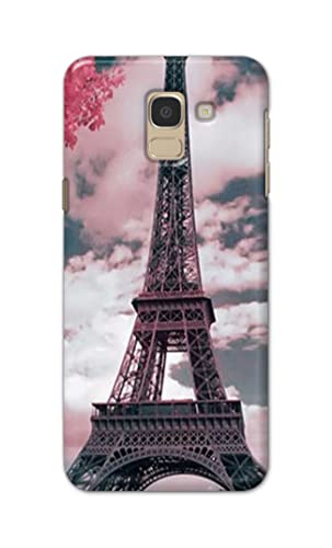Image of Lovers Famous Place Eiffel Tower in Paris Hard Back Case Cover for Samsung Galaxy J6 (2018) (5.6 inch) / Samsung On 6 (2018), J600F / DS Back Cover -(J5) VNS2227