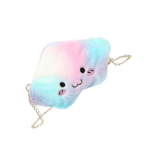TOPPERFUN Bolsa De Peluche Pequeña Cadena Bolso De Hombro Infantil Bolsa De Almacenamiento De Peluche Para Niñas Bolso De Viaje Pequeña