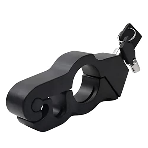 POCREATION Anti Theft Motorcycle Handlebar Throttle Lock, Aluminium Alloy, Black
