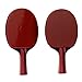 aqxreight Pingpong Paddle Ball Set 2 Pcs Table Tennis Bats 3 Pcs Balls Wood Rubber Soft Sponge Racket for Training Exercise Red Complete Set Contai Pingpong Paddle Ball SetTable Tennis