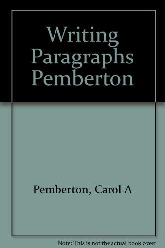 Writing Paragraphs Pemberton