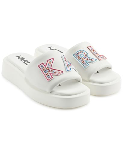 Image of KARL LAGERFELD Women's Opal Embellished Platform Sandal