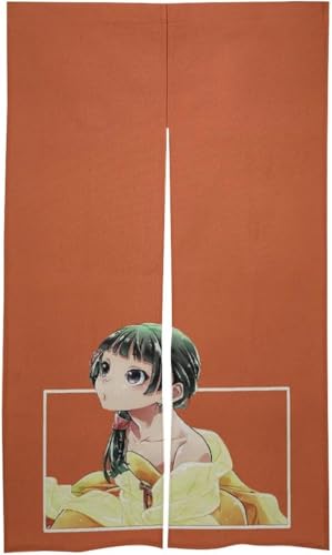 薬屋のひとりごと のれん 温泉 ゆ 暖簾 湯 目隠し おしゃれ 間仕切り 玄関 ドア カーテン お部屋 室内 洗面所 四季兼用 かわいい 断熱防寒 目隠し 入り口 86x143cm