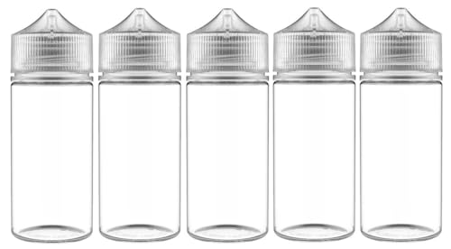 Chubby Gorilla 100ml V3 Pet Unicorn Leerflasche Flasche transp. + transparenter Deckel - 5er Set