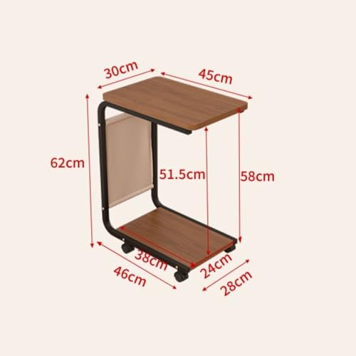 Soporte para CPU de torre PC Stand 2 niveles con marco de metal y ruedas giratorias para oficina en casa que se adapta a la mayoría de CPUs (Natural) miniatura 2