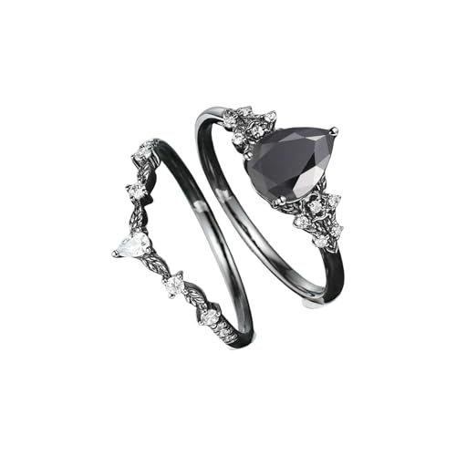 [XAGMODSHN] �g�����f�B�ȃu���b�N�N���X�^�� �ԕ������O �����W���G���[ ���풅�p �����T�C�Y �R���t�H�[�g�t�B�b�g �S�V�b�N�C���X�p�C�A�f�U�C�� �����p �u���b�N�W���R�� �t�����[�����O