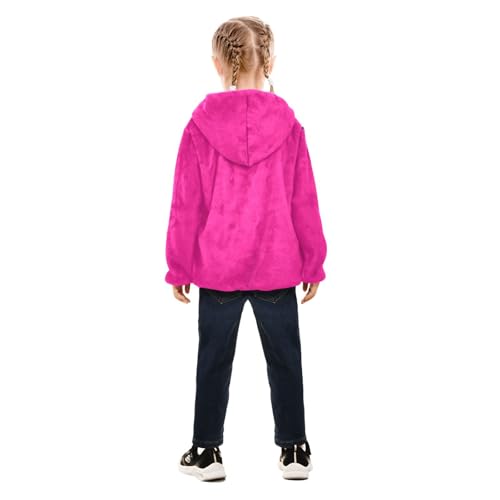 GuoChe Deep Pink Sherpa Jacket Baby Boy4