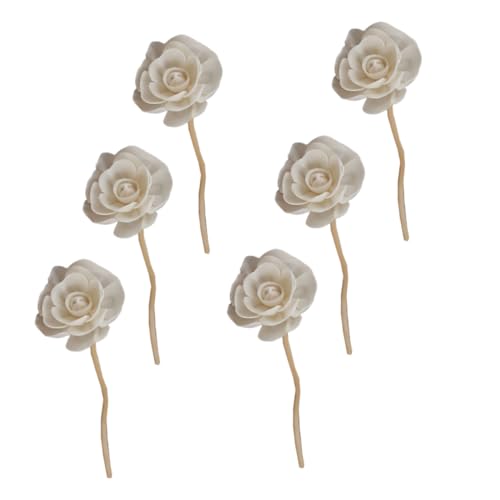 Toyvian 6 Varillas Difusoras de Aroma de Ratán Natural 20 CM para Difusor de Aceites Esenciales Varillas Aromáticas para Ambientador y Decoración de Hogar Paquete de 6 Unidades
