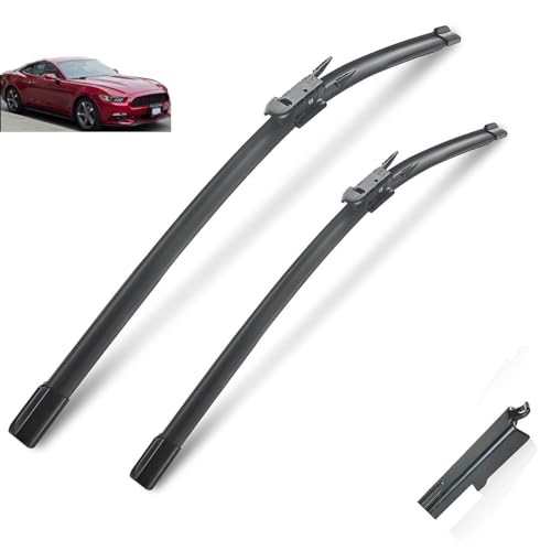 Balais d'essuie-glace Ford Mustang anti-grincement pour vitres propres