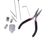 LXOINAGO 10Pcs Car Ignition Lock Pin Removal Extractor Needle Peg Puller Repair Tool Kit