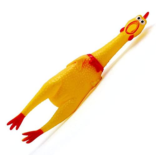 Image of Chew Toy, Silicone Dups Dogs Rubber Chew Toys I Combo of Ring Toyumbbell I and Squeaky Chicken Toy I for Small Dogs I Pack of-3 (Combo-F)