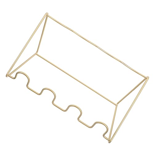 Accessoire décoratif pour maison support bouteille vin doré tendance - 2