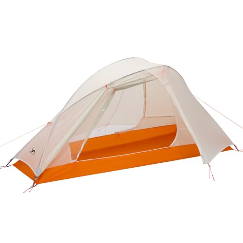 TOMOUNT ソロ テント 15D ナイロン 超軽量 1人用 テント PU3000mm バックパック 簡単設営 コンパクト 登山 バイク