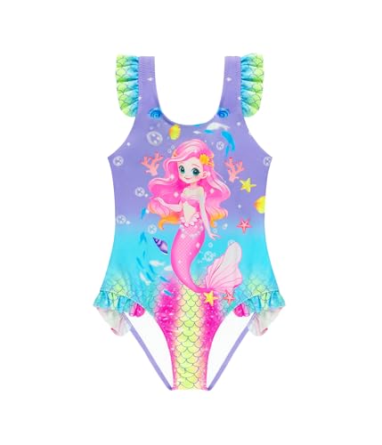 Traje de Baño para Niñas Bañador de Una Pieza con