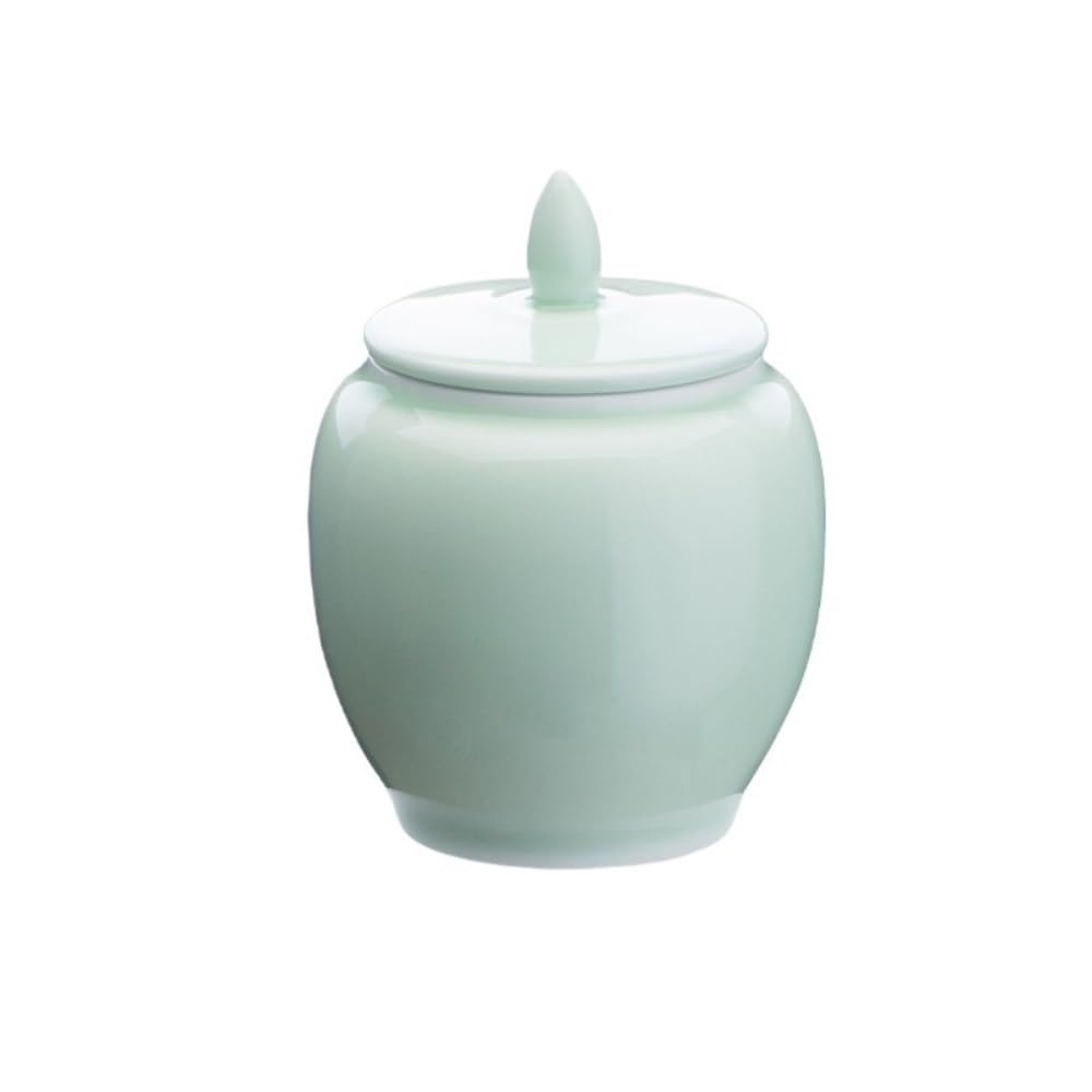 XYIANG Tea Canister Canisters Sets for The Kitchen Ceramic Tea Storage Container Jar Household Tea Storage Jar Portable Travel Small Sealed Jar Tea Set Single Jar Cookie Sugar J