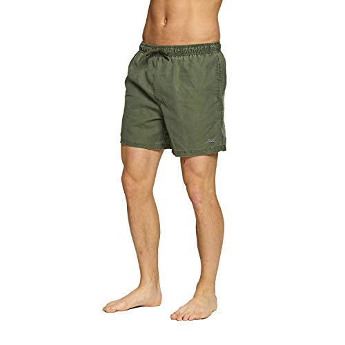 Zoggs Mosman Washed Bañadores de Natación, Hombre, Caqui, 85 cm