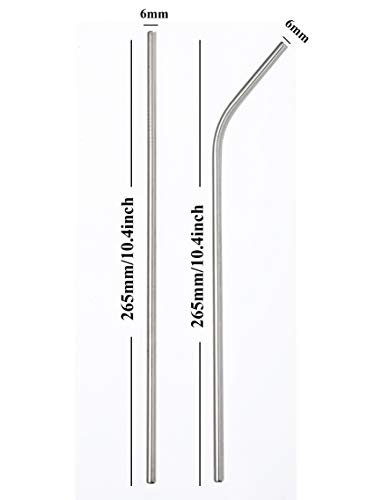 Pitillos de Acero Inoxidable Reutilizables 50 pzas 26.7 cm miniatura 2