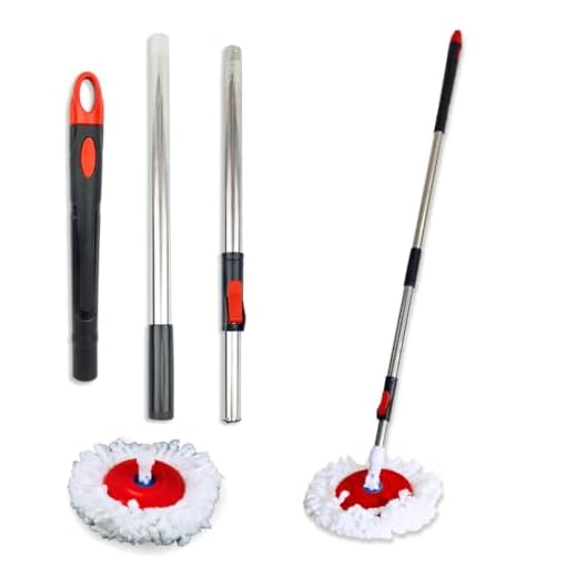 Cabo Mop Giratório 140 Cm Com Esfregão Limpeza Prática - Nybc