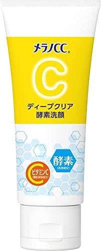 Melano CC Deep Clear Enzyme Face Wash 130g Enzyme x Vitamin C Facial Wash Foam Pore Care