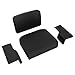 HECASA Seat Cushion Set Compatible with John Deere Crawler Dozer 350 450 550 Seat Set Seat Cushion Kit Black 4Pcs