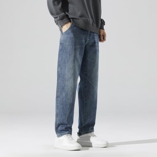 Jeans Pants Trouser Denim Men's Loose Classic Japanese Plus Fat Size4