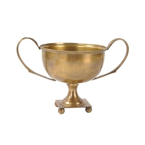 ZXFIYTBH Cubo de Hielo Cubo de Hielo de Cobre for Sala de Estar, Almacenamiento de Mesa, arreglo Decorativo, Cubo de Hielo Vintage Europeo Tallado a Mano Enfriador de Bebidas/Cubo de Cerveza