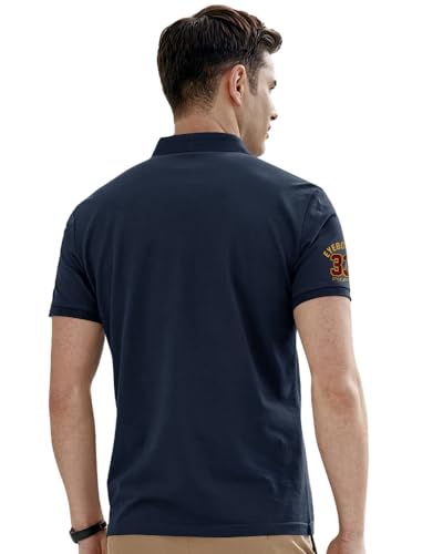 Image of Noble Monk Men's Cotton Blend Regular Fit Polo T-Shirt