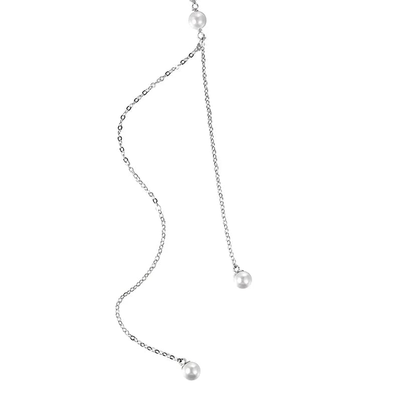 Challe de chaîne en perles de coquille au style cold-wind chic