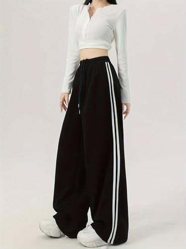 dockstreet ONESOPEN Black Cotton Jogger Pants Black and White Jogger - Image 4