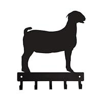 The Metal Peddler Boer Goat Key Holder Rack - Small 6 inch Wide - Made in USA