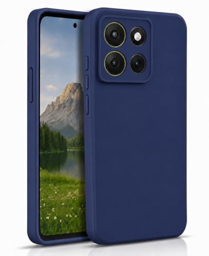 Image of FIRST MART Matte Silicone Back Cover for Motorola G37 - Blue