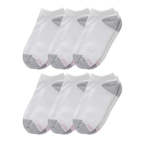 Hanes Women's Plush Comfort Toe Seam No Show Socks, 6-Pair Pack2