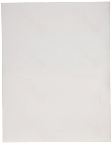DigiOrange® 200 Rounded Corners Premium Self Adhesive White Blank Half Page Shipping Labels 4.25