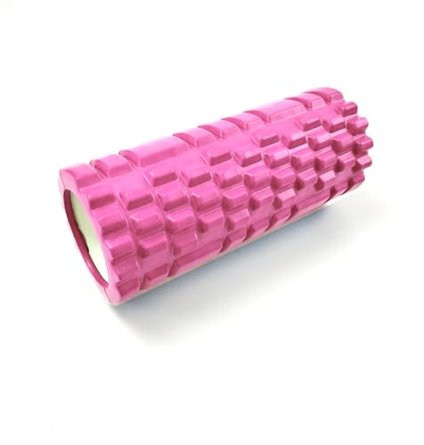 フォームローラー, EVA素材, マッサージ用ストレッチ器具, ピンク, 筋肉リフレッシュ (ローズピンク)