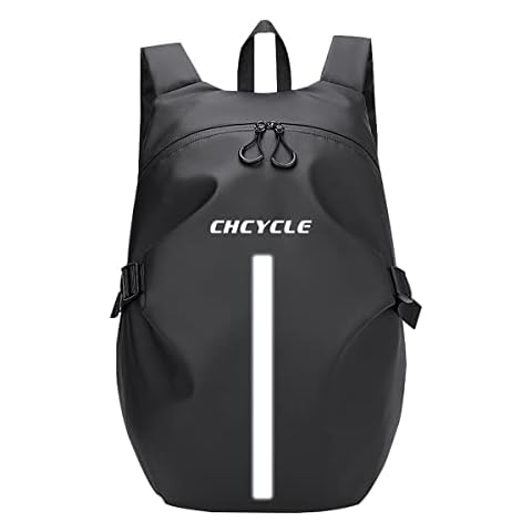 Reflective Motorcycle Helmet Backpack Waterproof Large Capacity Riding Bag Cover