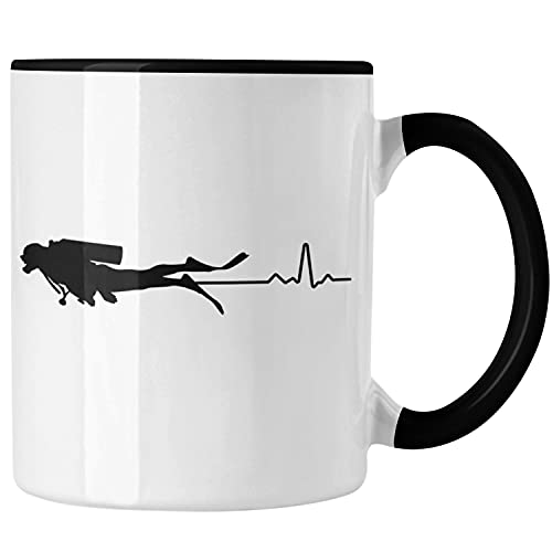 Trendation - Taucher Tasse Geschenk Kaffeetasse Geschenkidee