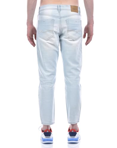 Image of Numero Uno Men's Light Blue Tapered Sustainable Jeans