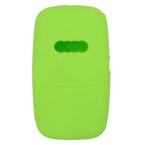 Fassport Silicone Cover Skin Jacket fit for AUDI 3 Button Flip Remote Key CV7821 Green, Small - Image 2