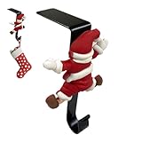 Gwtdtoad Weihnachts Strumpfhalter Für Kaminsims, Bohrfreie Kaminhaken, Weihnachts Kamin Haken, Für Weihnachtskränze Feiertage Wohnung Saisonale Veranstaltung Familientreffen Themenparty