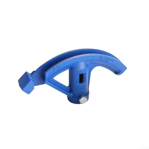 Dobladora manual de tubos para tubos de cobre y aluminio, herramienta de doblado de conductos de acero al carbono con tamaños de 5/8 pulgadas, 3/4 pulgadas y 1 pulgada, azul (5/8 pulgadas)