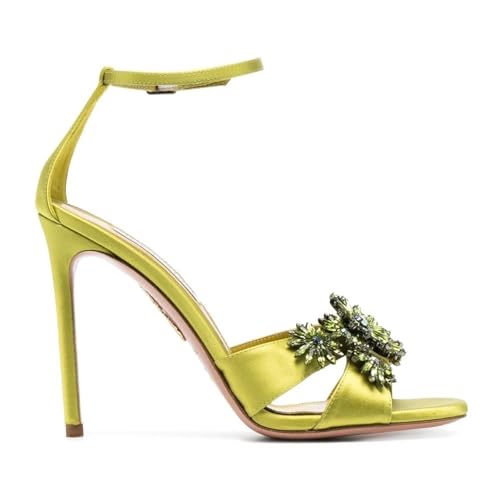 Sandales à talons hauts strass et boucles : chaussure soirée mariage pour femme chic