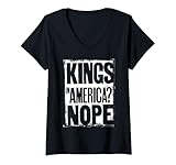 Photo Gallery donna protesta graphic kings in america nope maglietta con collo a v Photo Gallery donna protesta graphic kings in america nope maglietta con collo a v