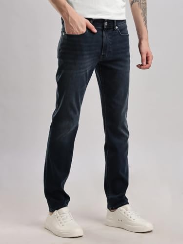 Image of Slim Fit Mid Rise Jeans