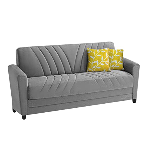 Image of Francis 3 Seater Sofa Set for Living Room (Grey Fabric)
