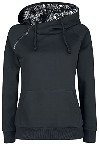 Black Premium by EMP Double Capuche Femme Sweat-Shirt zippé à Capuche Noir L Cover