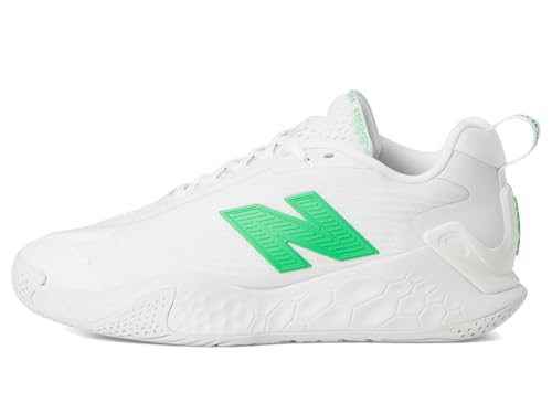 New Balance Women's Fresh Foam X CT-Rally V1 Tennis Shoes, White/Green Apple, 7.5